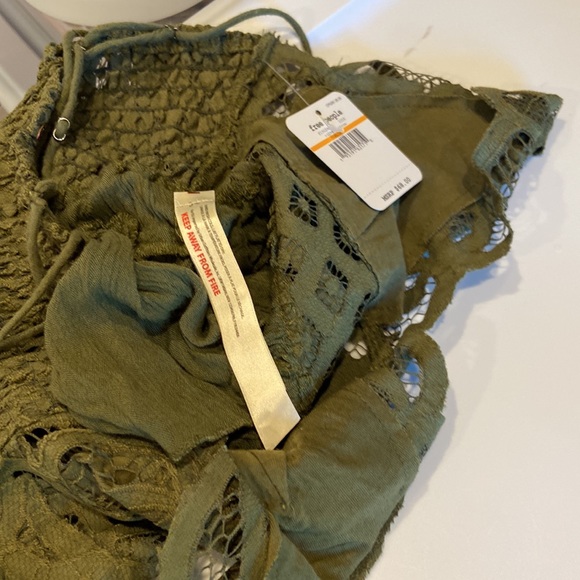 15. Free People Womens Adella CamiIn Olive Sparrow - Picture 8 of 8